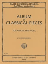 Album of Six Classical Pieces Violin and Viola cover